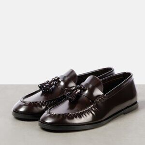 The Row Tassel Loafer in Leather - brown